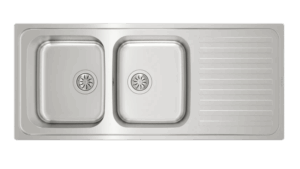 Teka Inset stainless steel sink with two bowls and one drainer|Classic 2B 1D