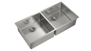 Teka Undermount stainless steel sink with two bowls|Be Linea RS15 2B 860
