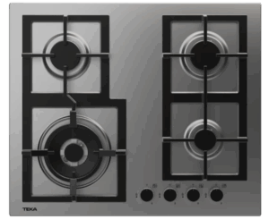 Teka Butane and natural gas hob with frontal control knobs and 4 burners|EFX 60.1 4G AI AL DR CI